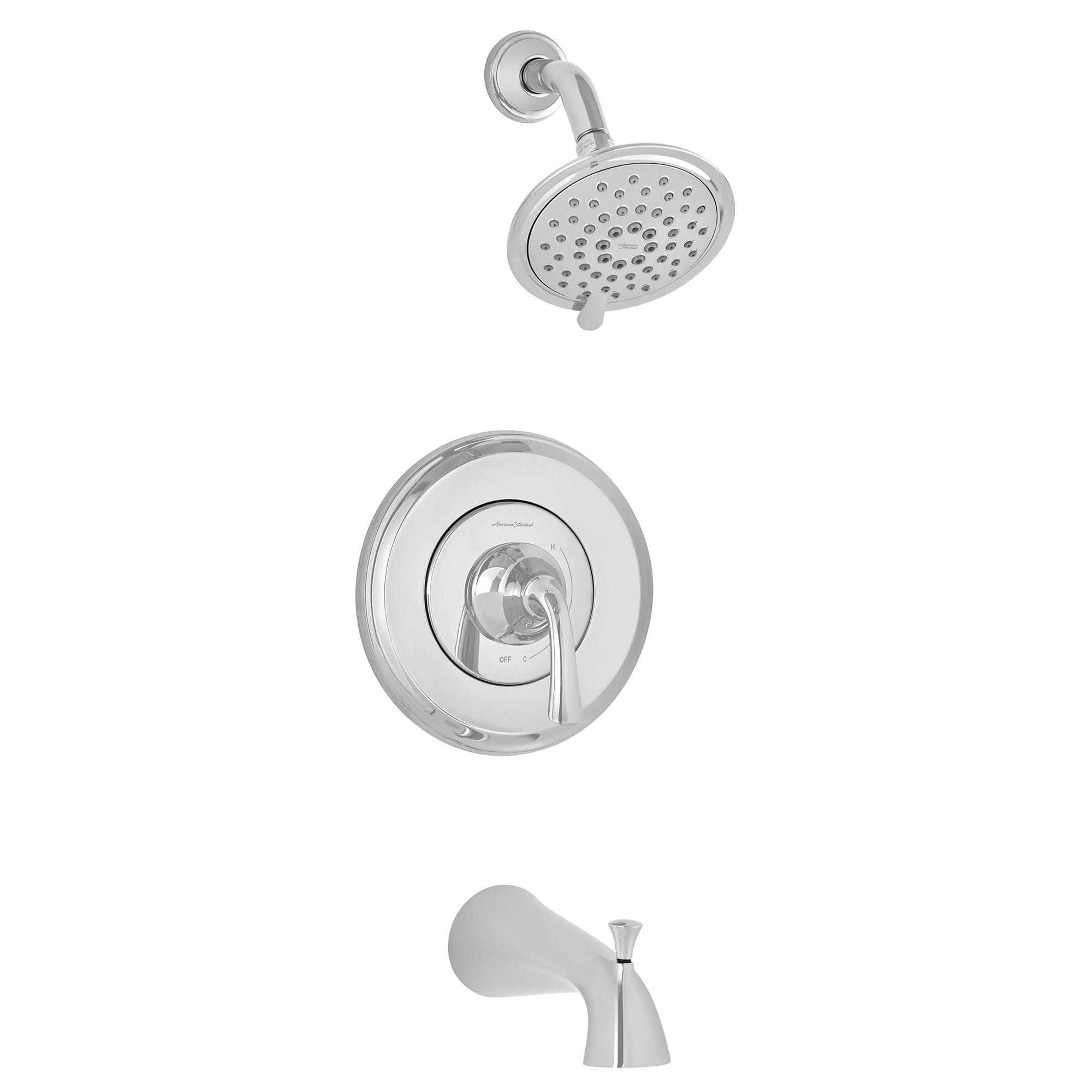 Patience 25 gpm 95 L min Tub and Shower Trim Kit With 3 Function Showerhead Double Ceramic Pressure Balance Cartridge With Lever Handle CHROME